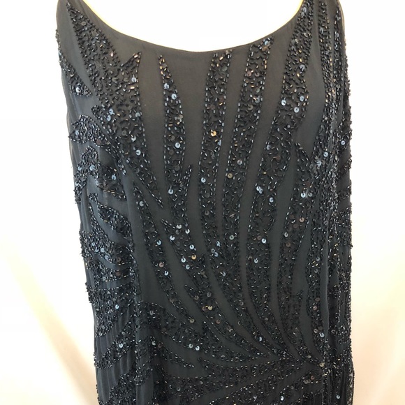 Scala Black Sequin Midi Dress - Picture 3 of 11